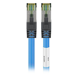 Cable RJ45 Cat 8.1 S/FTP (bleu) - 1 m