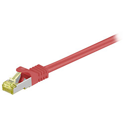 Cordon RJ45 catégorie 7 S/FTP 3 m (Rouge)