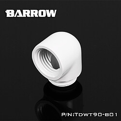 BARROW TDWT90-B01 - Embout 90° mâle vers femelle - Blanc