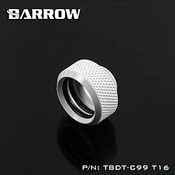 BARROW TBDT-C99 T16 - Embout pour tuyau rigide (Ø16 mm externe) - Blanc