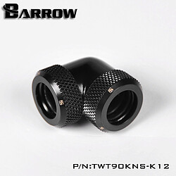 BARROW TWT90KNS-K12 - Embout à 90° pour tube rigide 12mm - Noir