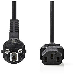 NEDIS Câble d'alimentation pour PC, moniteur et onduleur noir - 2 mètres