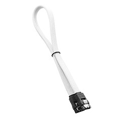 CableMod ModMesh SATA 3 Cables 30cmt - BLANC CableMod ModMesh SATA 3 Cables 30cmt - BLANC