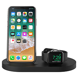 Belkin Station de charge sans fil à induction Boost Up pour iPhone et Apple Watch Qi 7,5 W (noir)