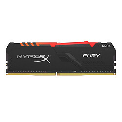 HyperX Fury RGB DDR4 1 x 8 Go 2666 MHz CAS 16 HyperX Fury RGB DDR4 1 x 8 Go 2666 MHz CAS 16