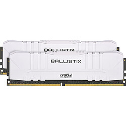 Ballistix Blanche - 2 x 32 Go (64 Go) - DDR4 3200 MHz - CL16