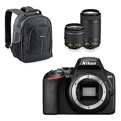 Nikon D3500 + AF-P DX 18-55 VR + AF-P DX 70-300 VR Noir + Cullmann Panama 200 Noir