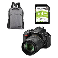 Nikon D5600 + AF-P 18-55 VR + Cullmann BackPack 200 + Kingston SDXC 64Go