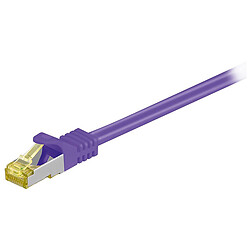 Cable RJ45 Cat 7 S/FTP (violet) - 0,5 m
