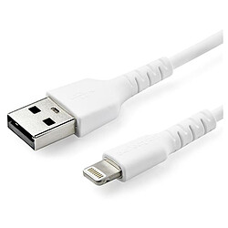 Cable USB-A vers Lightning (blanc) - 2 m
