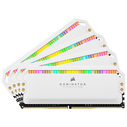 Corsair Dominator Platinum RGB White - 4 x 8 Go (32 Go) - DDR4 3200 MHz - CL16