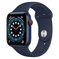 Apple Watch Series 6 Aluminium (Bleu - Bracelet Sport Bleu) - Cellular - 44 mm