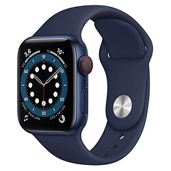 Apple Watch Series 6 Aluminium (Bleu - Bracelet Sport Bleu) - Cellular - 40 mm