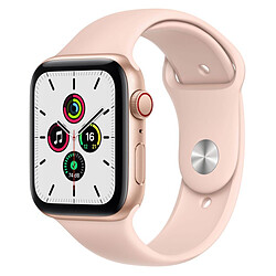 Apple Watch SE Aluminium (Or - Bracelet Sport Rose) - Cellular - 44 mm
