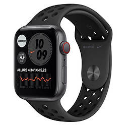 Apple Watch Nike SE Aluminium (Gris sidéral - Bracelet Sport Noir) - Cellular - 44 mm