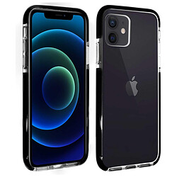 Akashi Coque Ultra Renforcée (transparent) avec bordures noires - Apple iPhone 12 / 12 Pro Akashi Coque Ultra Renforcée (transparent) avec bordures noires - Apple iPhone 12 / 12 Pro