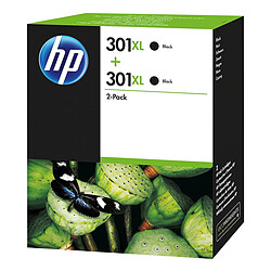 HP 301XL Pack de 2 Noir (D8J45AE)