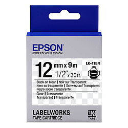 Epson LK-4TBN noir, transparent