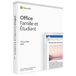 Microsoft Office Famille et Etudiant 2019