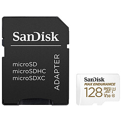 SanDisk Max Endurance microSDXC UHS-I U3 V30 128 Go + Adaptateur SD