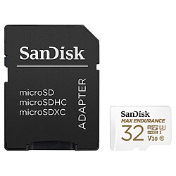 SanDisk Max Endurance microSDHC UHS-I U3 V30 32 Go + Adaptateur SD