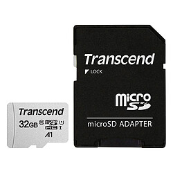 Transcend MicroSDHC 300S 32 Go + Adaptateur SD