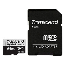 Transcend MicroSDXC 330S 64 Go + Adaptateur SD