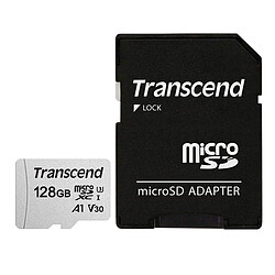 Transcend MicroSDXC 300S 128 Go + Adaptateur SD