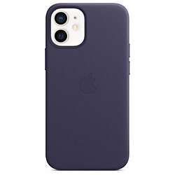 Apple Coque en cuir avec MagSafe pour iPhone 12 mini - Violet profond