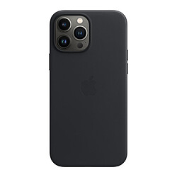 Apple Coque en cuir avec MagSafe pour iPhone 13 Pro Max - Minuit