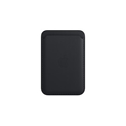 Apple Porte-cartes en cuir avec MagSafe pour gamme iPhone 13  - Minuit