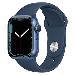 Apple Watch Series 7 Aluminium (Bleu - Bracelet Sport Bleu) - GPS - 41 mm