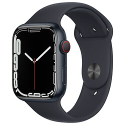 Apple Watch Series 7 Aluminium (Minuit - Bracelet Sport Minuit) - Cellular - 45 mm