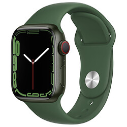 Apple Watch Series 7 Aluminium (Vert - Bracelet Sport Vert) - Cellular - 41 mm