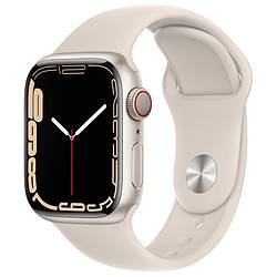 Apple Watch Series 7 Aluminium (Lumière stellaire- Bracelet Sport Lumière stellaire) - Cellular - 41 mm
