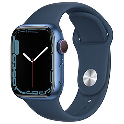 Apple Watch Series 7 Aluminium (Bleu - Bracelet Sport Bleu) - Cellular - 41 mm
