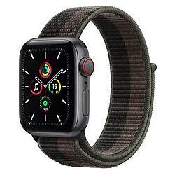 Apple Watch SE Aluminium (Gris sidéral - Bracelet Sport Tornade / gris) - Cellular - 40 mm