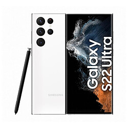 Samsung Galaxy S22 Ultra 5G (Blanc) - 256 Go - 12 Go
