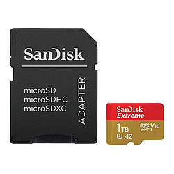 SanDisk Extreme microSDXC UHS-I U3 1 To + Adaptateur SD