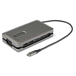 StarTech.com Adaptateur multiport USB-C vers HDMI 4K 60 Hz, Hub USB 2 ports, SD/microSD et Power Delivery 100W