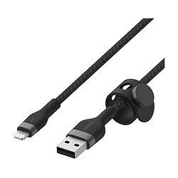 Belkin Boost Charge Pro Flex Câble silicone tressé USB-A vers Lightning (noir) - 2 m