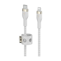 Belkin Boost Charge Pro Flex Câble USB-C vers Lightning (blanc) - 2 m