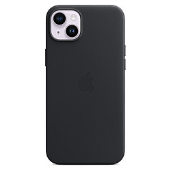 Apple Coque en cuir avec MagSafe pour iPhone 14 Plus - Minuit