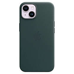 Apple Coque en cuir avec MagSafe pour iPhone 14 - Vert forêt