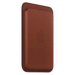 Apple Porte-cartes en cuir avec MagSafe pour Apple iPhone - Terre de Sienne