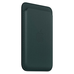 Apple Porte-cartes en cuir avec MagSafe pour Apple iPhone - Vert forêt