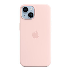 Apple Coque en silicone avec MagSafe pour iPhone 14 - Rose craie