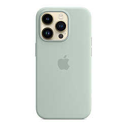 Apple Coque en silicone avec MagSafe pour iPhone 14 Pro - Bleu cactus