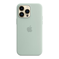 Apple Coque en silicone avec MagSafe pour iPhone 14 Pro Max - Bleu cactus