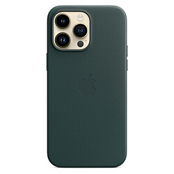 Apple Coque en cuir avec MagSafe pour iPhone 14 Pro Max - Vert forêt